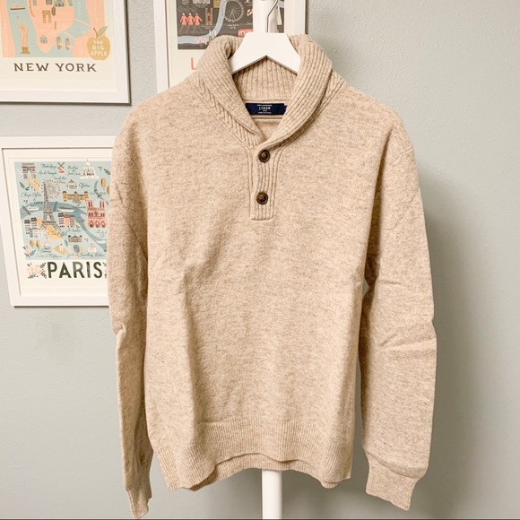 J. Crew Other - J. Crew 100% Wool Mock Neck Sweater, XL